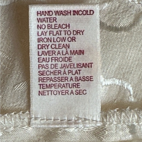 NWOT NK Imode Silk bridal babydoll chemise bow, pearl and rayon lace details - Picture 13 of 15